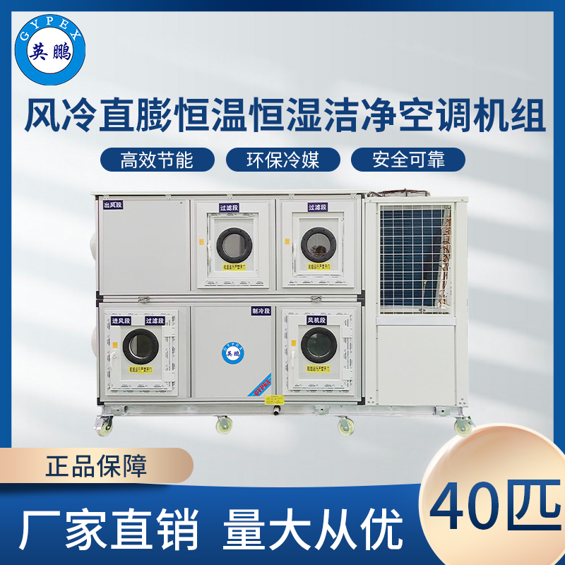 风冷直膨恒温恒湿洁净空调机组40匹